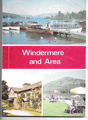 Windermere and Area, Tourist information, 1970's 1980's. Paperback.