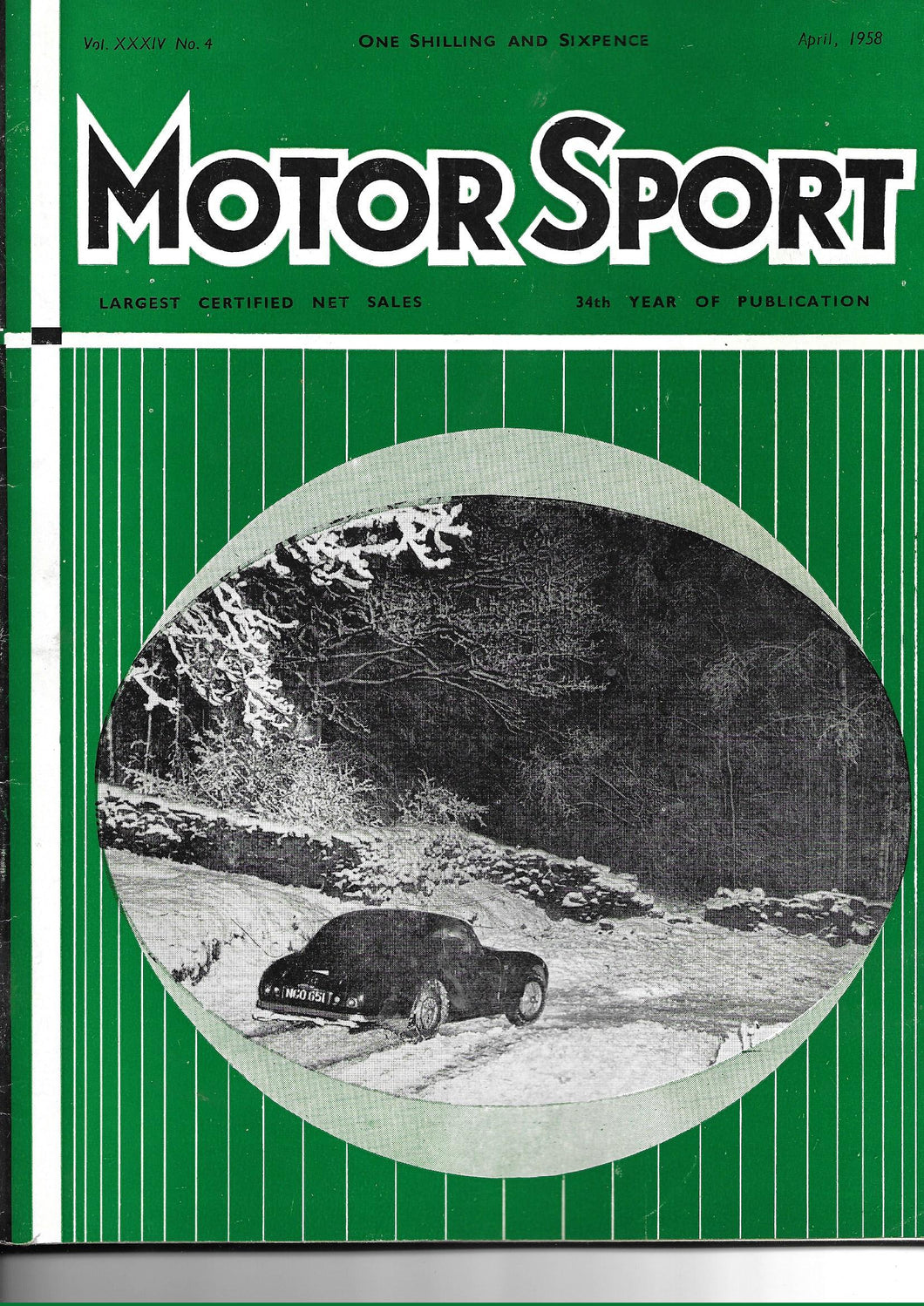 Motor Sport Magazine Vol XXXIV No 4 April 1958
