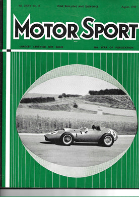 Motor Sport Magazine Vol XXXV No 8 August 1959
