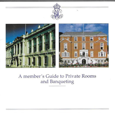 Royal Automobile Club RAC - A member's guide to private rooms and Banqueting - C1997