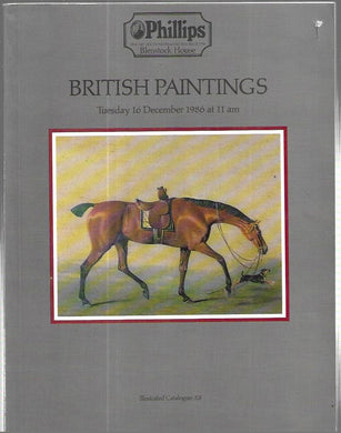 Philllips Auction Catalogue - British Paintings - 16 December 1986 - Softcover.