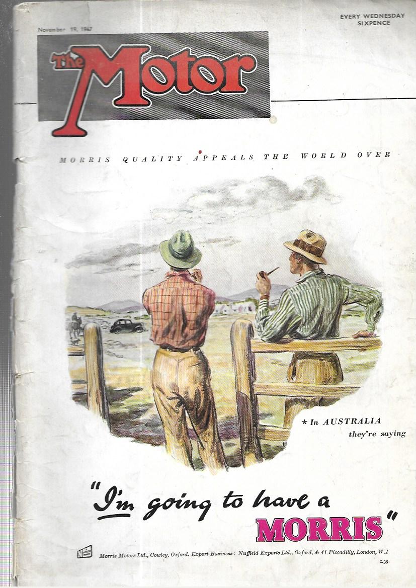 The Motor November 1947 [Paperback] The Motor