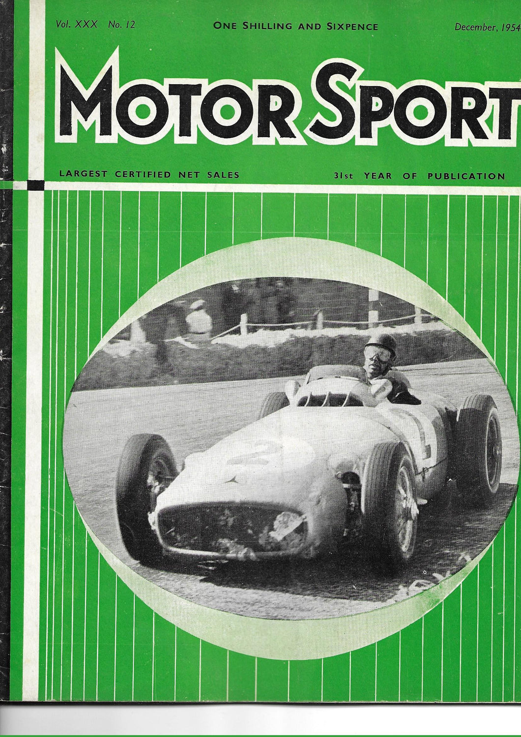 Motor Sport Magazine VOL XXX No. 12 December 1954