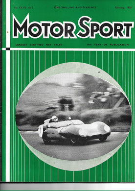 Motor Sport Magazine Vol XXXIV No 2 February 1958
