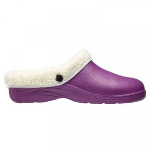 Briers Comfi (Comfy) Fleece Garden Clogs Lilac, (Purple),  - (WITH Removable Fleece Lining) - Sizes 4, 5, 6, 7, 8