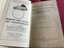 Load image into Gallery viewer, The costing and charging of motor car repairs hardcover 1922 Walter Boyle second edition
