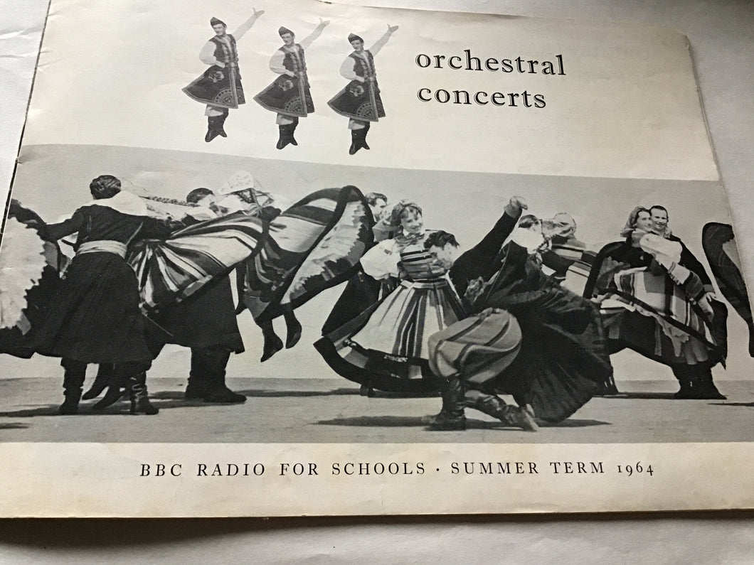 Orchestral concerts BBC radio for schools summer term 1964