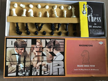 Load image into Gallery viewer, Waddingtons deluxe chess tutor learn to play chess in 30 minutes 1973 E S Lowe Company Limited New York
