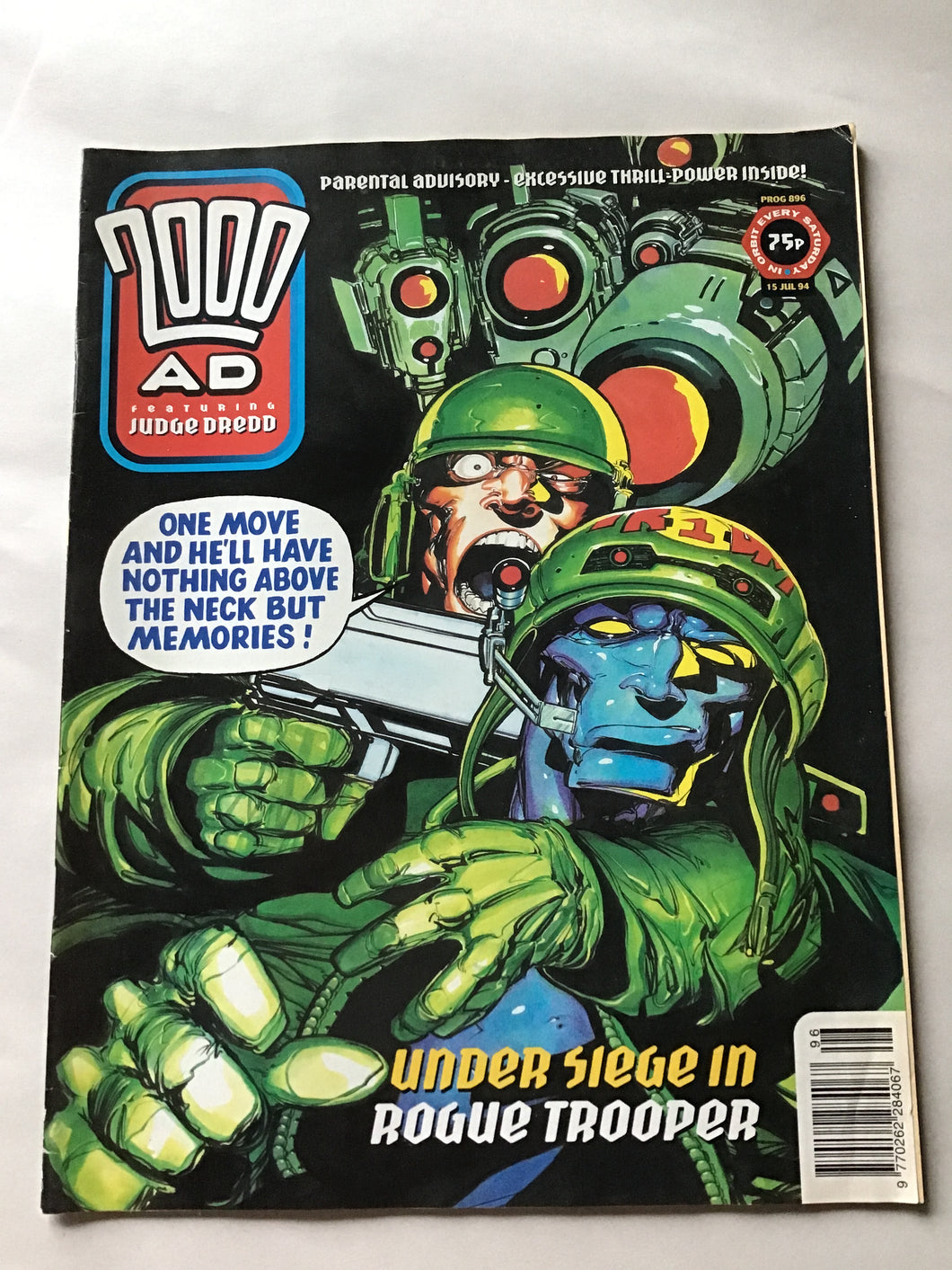 2000 A.D. featuring Judge dread prog 896 July 1994