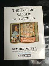 Load image into Gallery viewer, THE TALE OF  GINGER  AND PICKLES  BEATRIX POTTER  THE ORIGINAL ANDAUTHORIZED EDITION  New colour reproductions  EWARNE&amp; CO
