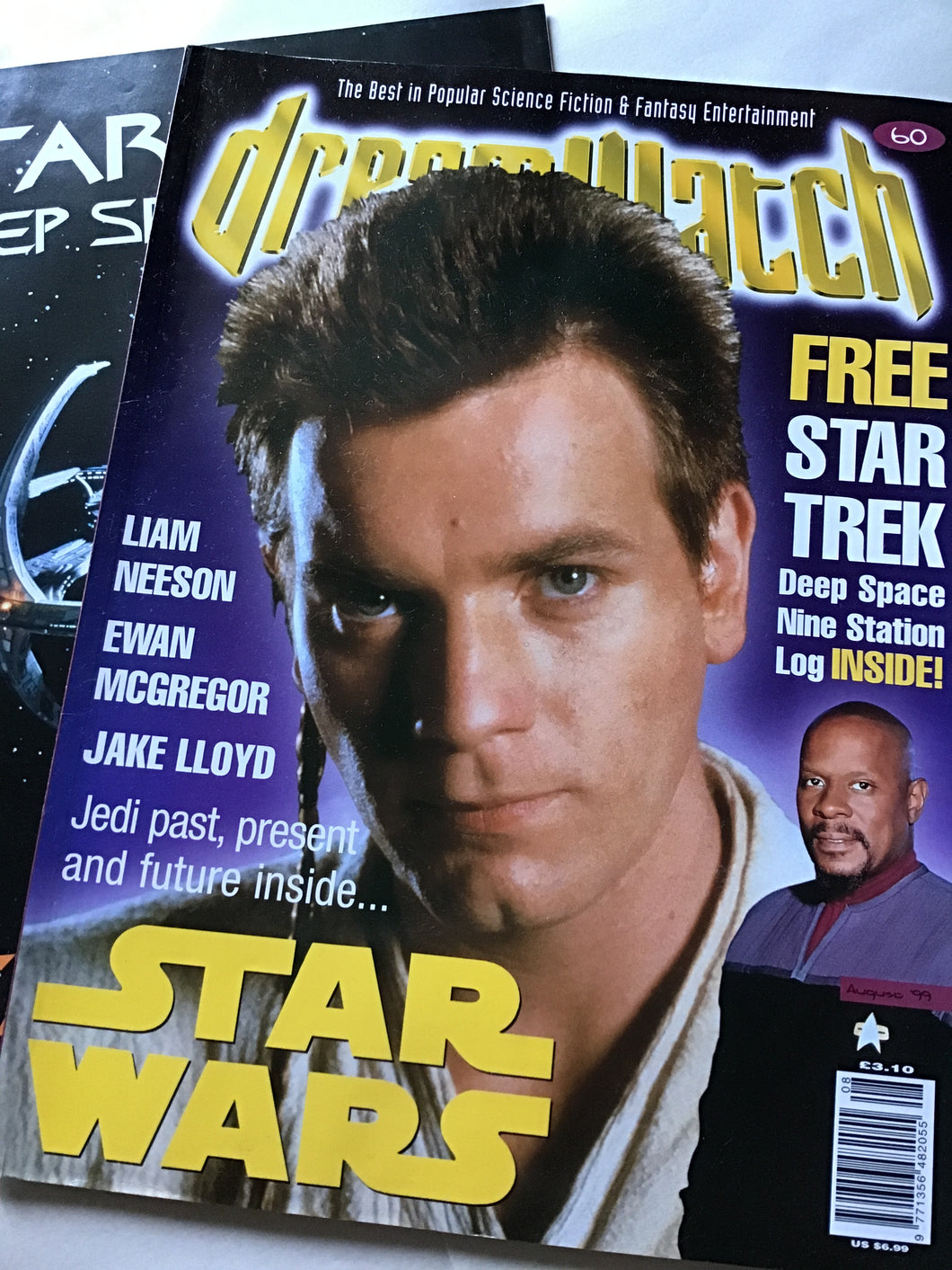 Dream watch magazine August 1999 Star Wars Star Trek deep space nine