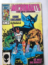 Load image into Gallery viewer, Marvel 25th anniversary comic the Micronauts the new voyages 1986 20 May.
