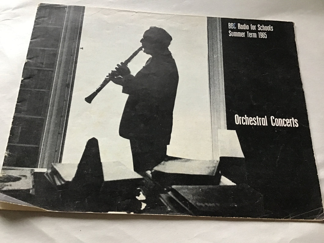 Orchestral concerts BBC radio for schools summer term 1965