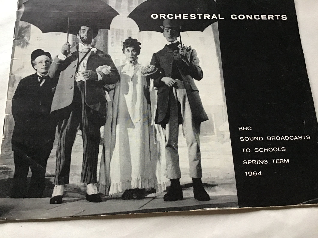 Orchestral concerts BBC sound broadcast to schools spring term 1964