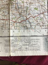 Load image into Gallery viewer, Ordnance survey map 45 Derbyshire dated 1947 cloth does not have the front or back cover
