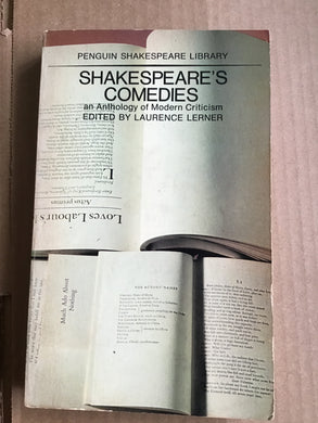 Shakespeareâ€™s comedies penguin Shakespeare library paperwork. Laurence Lerner