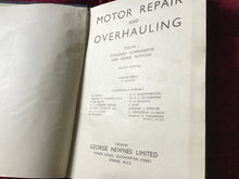 Load image into Gallery viewer, Motor Repair And Overhauling Volume 1 Standard components and repair methods eighth edition Malloy
