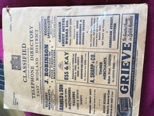 Load image into Gallery viewer, Classified trades and professionals telephone directory East Midlands district 1950

