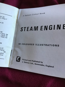 A Salmon Colour Book  STEAM ENGINES  50 COLOURED ILLUSTRATIONS