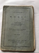 Load image into Gallery viewer, Elements of music by F Davenport 1901 paperback acceptable to good condition

