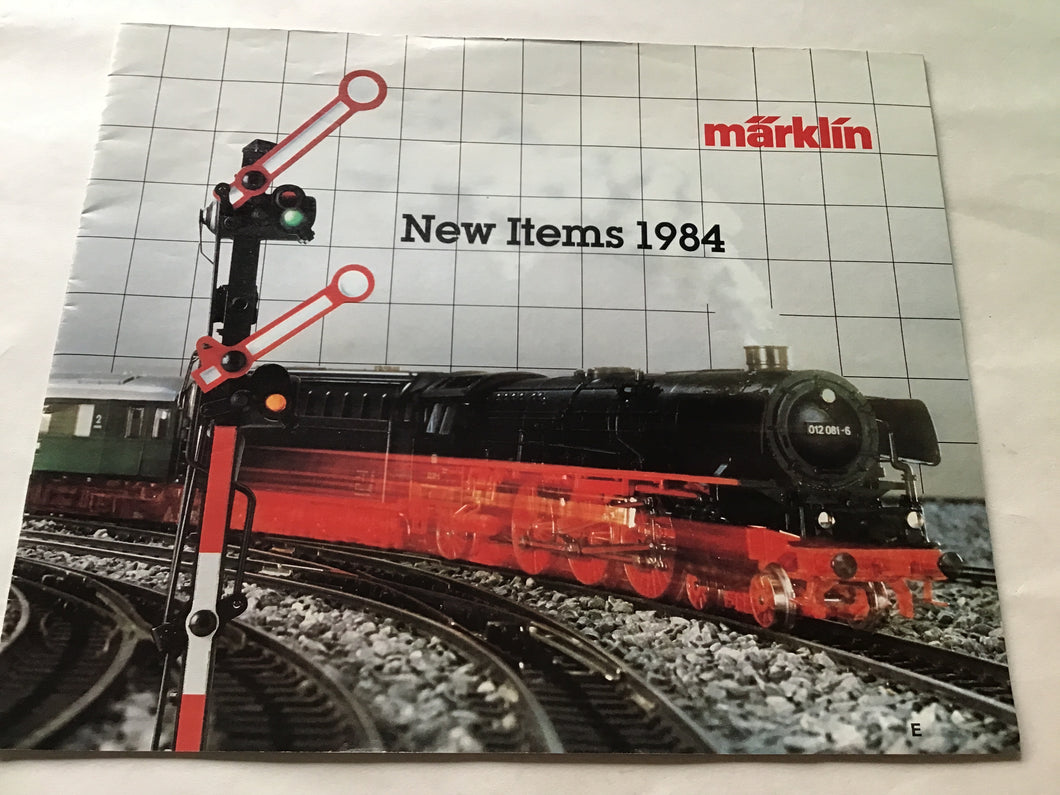 Marklin new items 1984 model railway product catalogue.