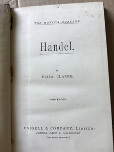 Handel  -hardcover - Clarke, Eliza