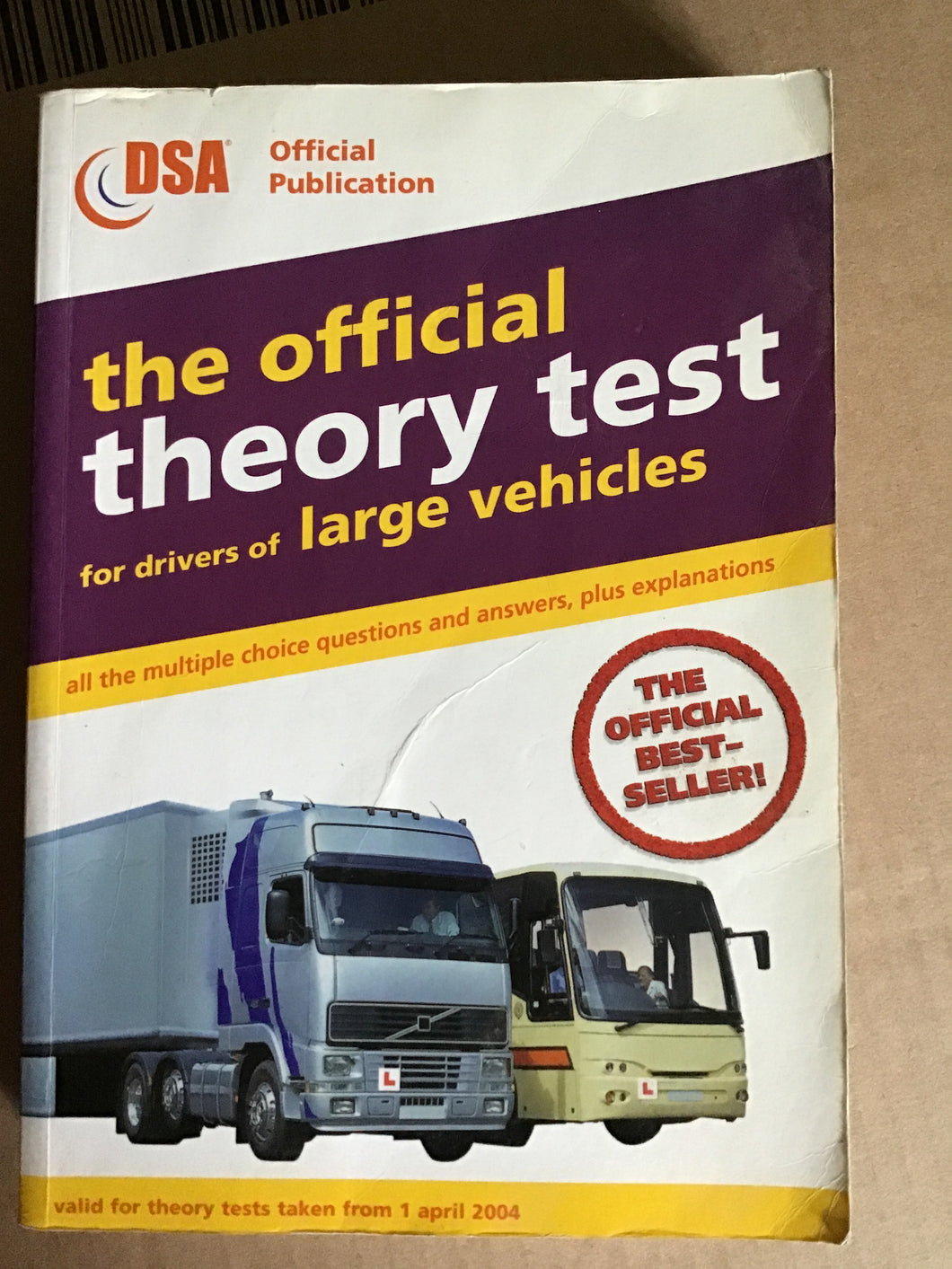 The Official Theory Test for Drivers of Large Vehicles (Driving Standards Agency) paperback 2004