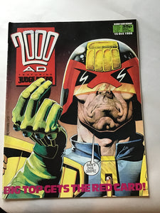 2000 A.D. featuring Judge Dredd October 1988 program 596