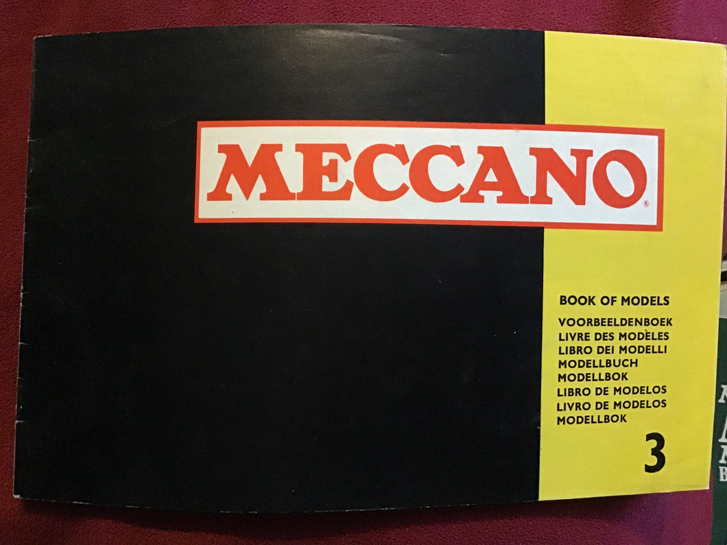 Meccano book of Models Number 3. Paperback 1977