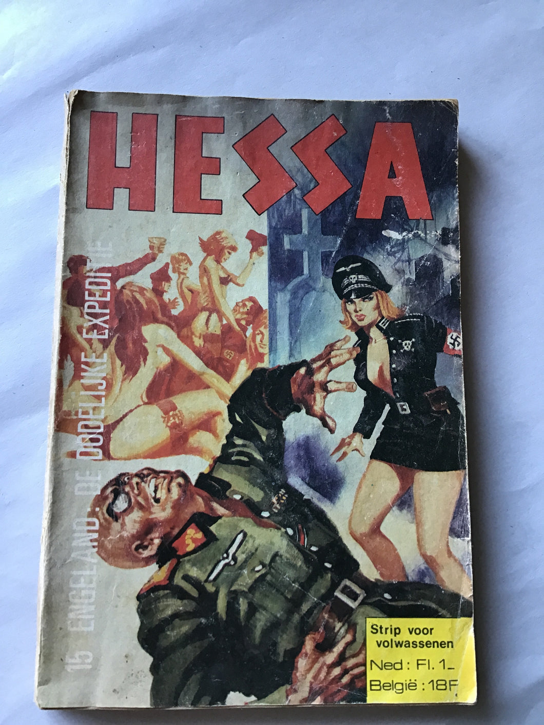 Hessa- paperback- 15 Engeland: de dodelijke expeditie Strip Voor Volwassenen