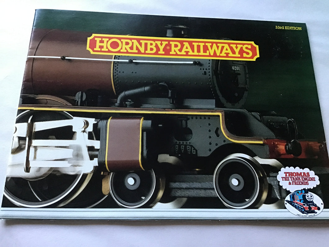 Hornby railways catalogue 33rd edition Thomas the Tank Engine and friends 1987 model railways