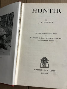 Hunter [Hardcover] Hunter, J. A. / Ritchie A. T. A. (Intro. note)
