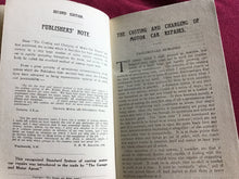 Load image into Gallery viewer, The costing and charging of motor car repairs hardcover 1922 Walter Boyle second edition
