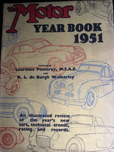 Load image into Gallery viewer, The motor yearbook 1951 - HARDCOVER - Pomeroy . Walkerley

