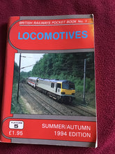 Load image into Gallery viewer, BRITISH RAILWAYS POCKET BOOK No. 1  LOCOMOTIVES  PLATFORM 5  SUMMER/AUTUMN  1994 EDITION
