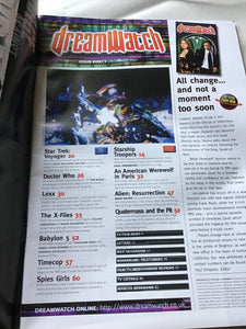 Dream watch magazine December  1997 X-Files season 5 Babylon five starship troopers alien Resurrection Star Trek