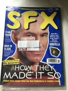 SFX magazine number 36 October 1997 Star Wars mini black Godzilla Star Trek
