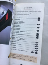 Load image into Gallery viewer, EXECUTIVE CLUB  Benefit Directory &amp;  Worldwide Timetable  Concorde BRITISH AIRWAYS
