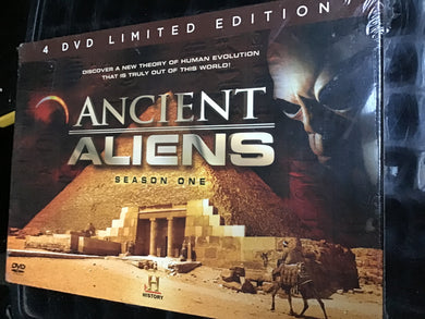 Ancient aliens season one for DVD limited edition discover a new theory of human evolution that is truly out of this world history channel