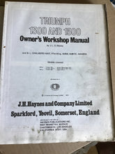 Load image into Gallery viewer, Triumph 1300 and 1500 - Haynes - owners workshop manual.
