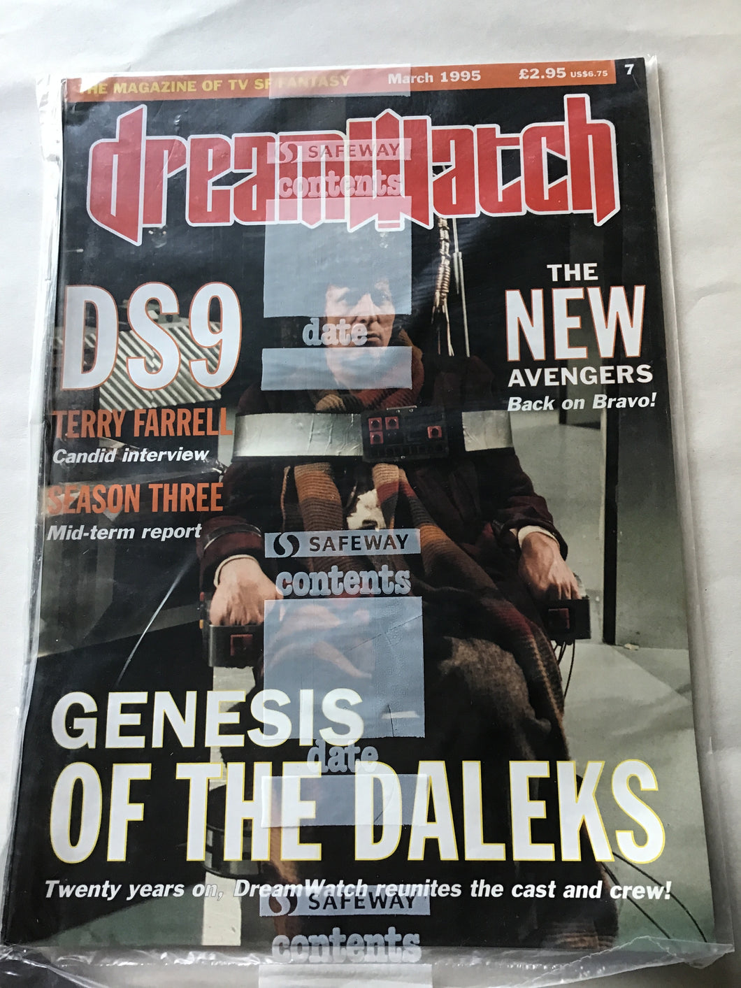 Dream watch magazine March 1995 Deep Space 9 avengers Doctor Who