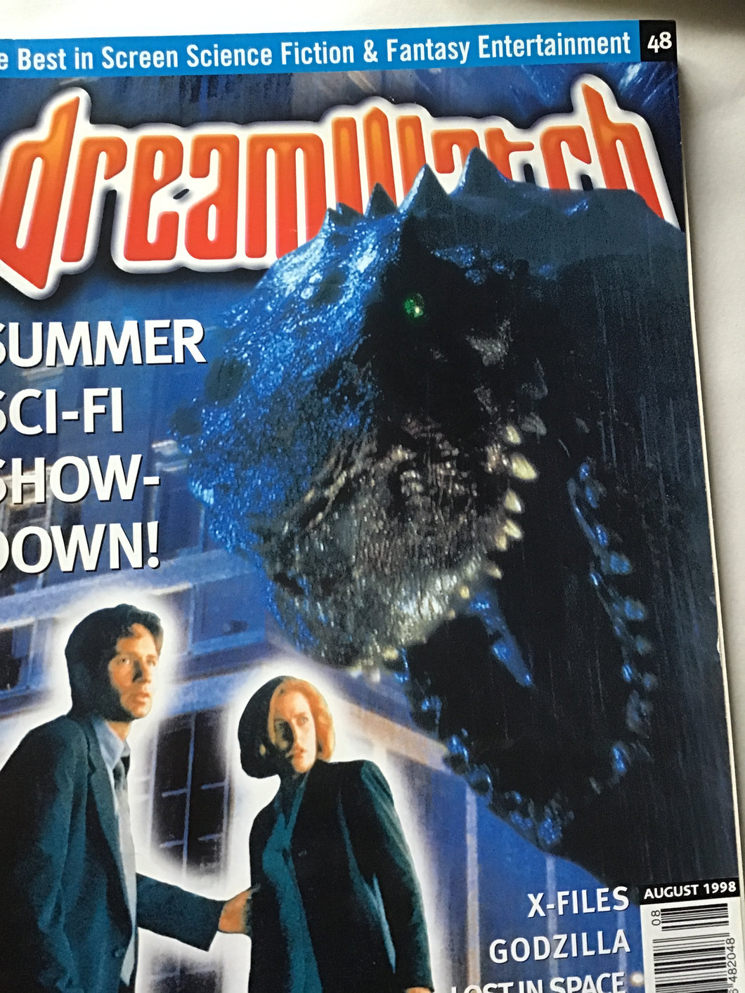Dream watch magazine August 1998 X-Files Godzilla lost in space Babylon five