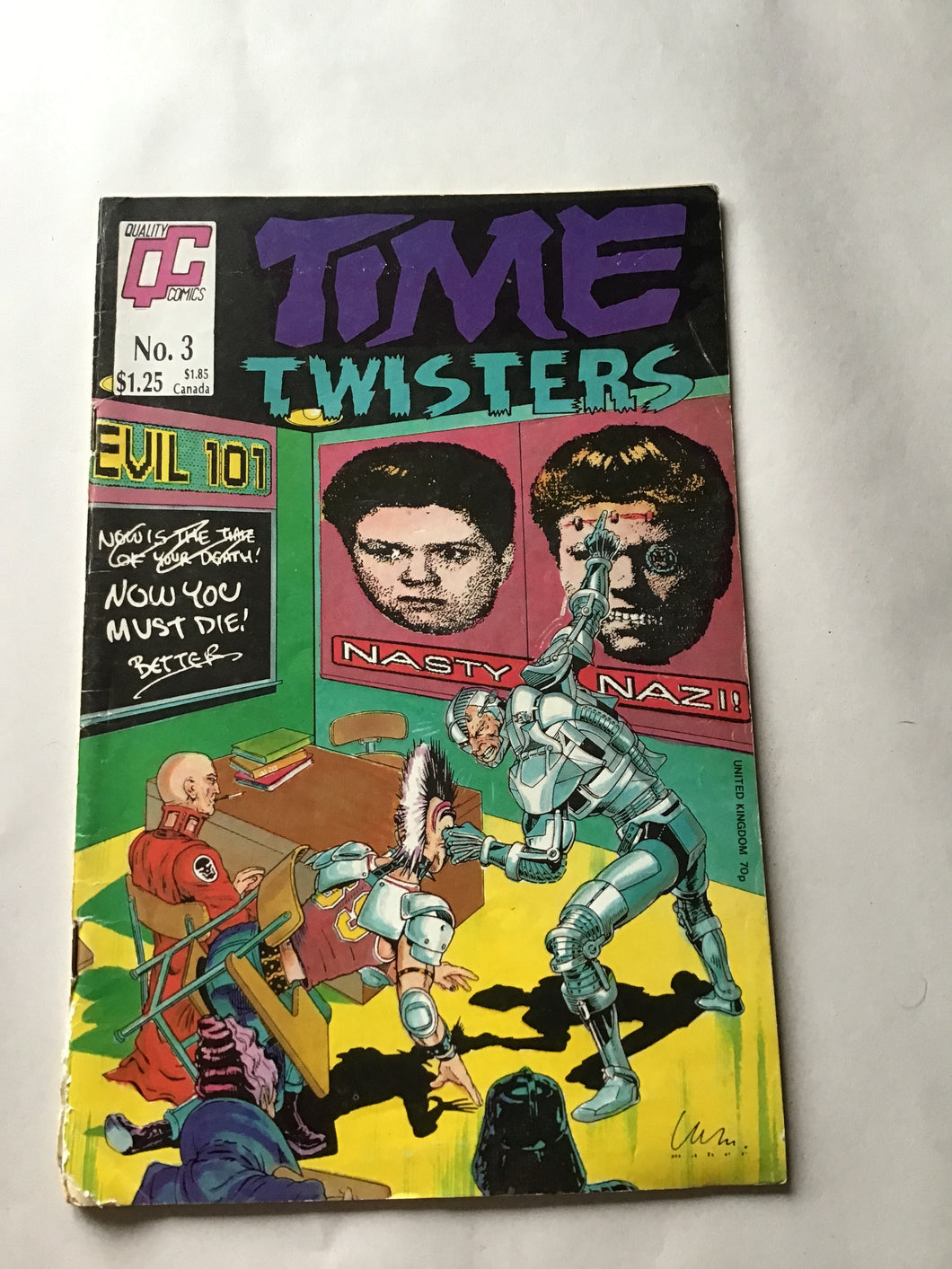 Quality QC comics number 3 Time Twisters 1987