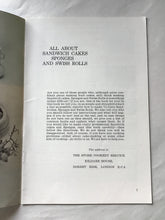 Load image into Gallery viewer, All about sandwich cakes sponges and swish rolls by the Stork cookery service circa 1950

