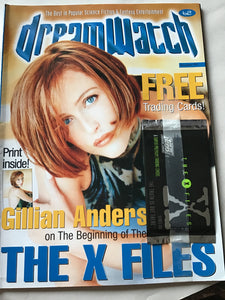 Dream watch Magazine October 1999 Gillian Anderson the X-Files trading cards