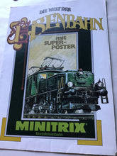 Load image into Gallery viewer, Trix new items for 1981 model railway catalogue Minitrix poster Die Welt Der Eisenbahn
