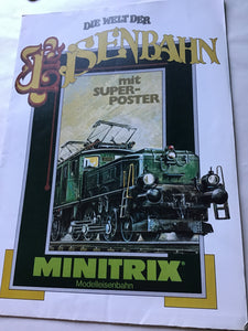 Trix new items for 1981 model railway catalogue Minitrix poster Die Welt Der Eisenbahn