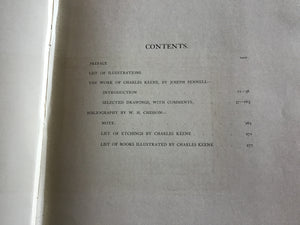 The Work of Charles Keene - Hardcover - Joseph Pennell MDCCCXCVII (1847) Rare 1st edition