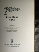 Load image into Gallery viewer, The motor yearbook 1951 - HARDCOVER - Pomeroy . Walkerley
