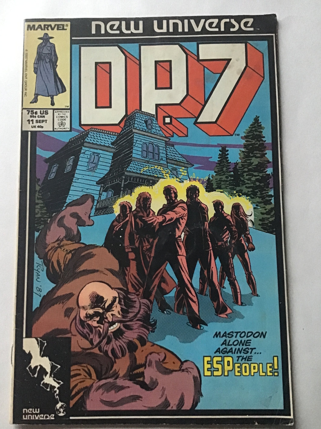 Marvel new universe DP7 11th of September 1987 comic